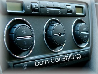 Aluringe für die Climatronic-Schalter (Anbieter: born-car-styling), bietet auch welche für Licht etc.